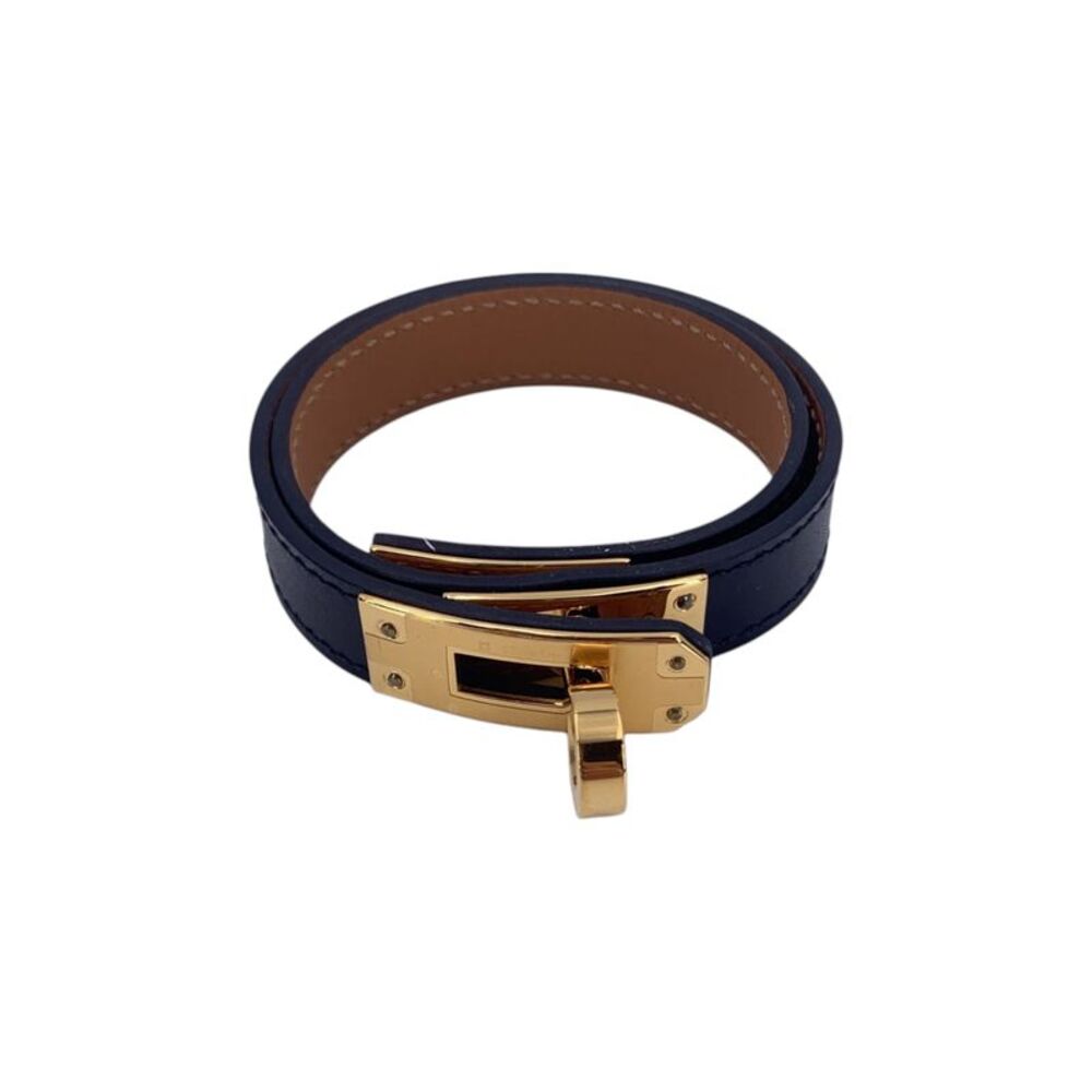 Hermes Leather Bracelet Kelly Double Tour